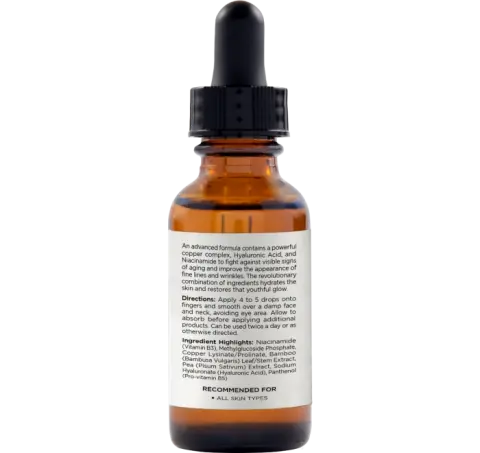 Needle Free Serum | Anti-Aging Copper Complex with Hyaluronic Acid
