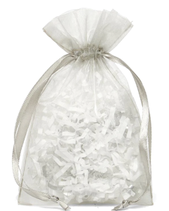 Custom Pewter Organza Bag